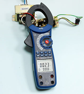 AC Current (main display) + AC Voltage (secondary display) Measurement AC Current (main display) + AC Voltage (secondary display) Measurement