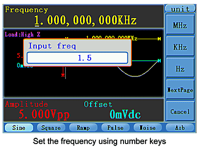 set frequency set frequency