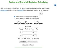 T&M Atlantic new service: Series and Parallel Resistor Calculator