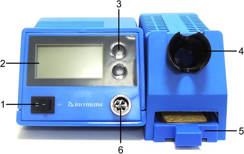 Controls of AKTAKOM ASE-1111 Soldering Station