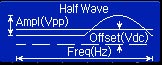 Standard signal of arbitrary waveform generator: Half Wave