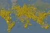 Record number of planes in the sky