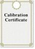 Calibration Certificate for Anemometer