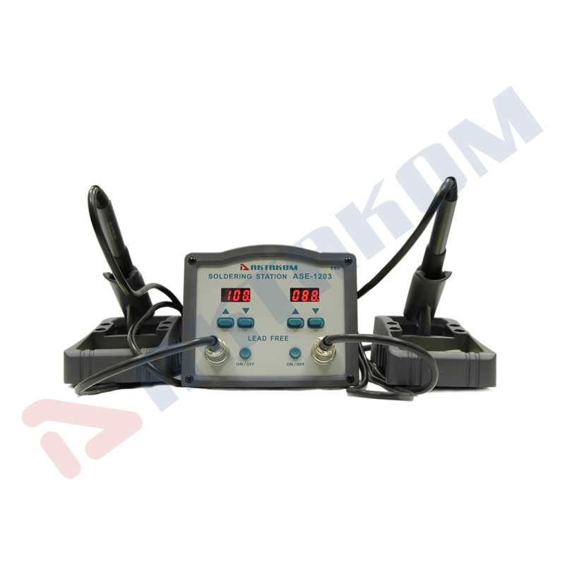 AKTAKOM ASE-1203 Inductive Soldering Station - Front view