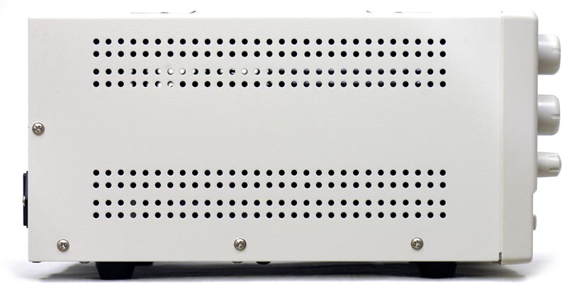 AKTAKOM APS-4235 DC Power Supply 30V/5A (2 adjustable channels, 2 half adjustable channels) - side view