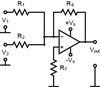 Op Amp Summing Amplifier Calculator