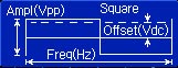 Standard signal of arbitrary waveform generator: Square