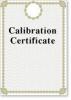 Calibration Certificate for Tachometer