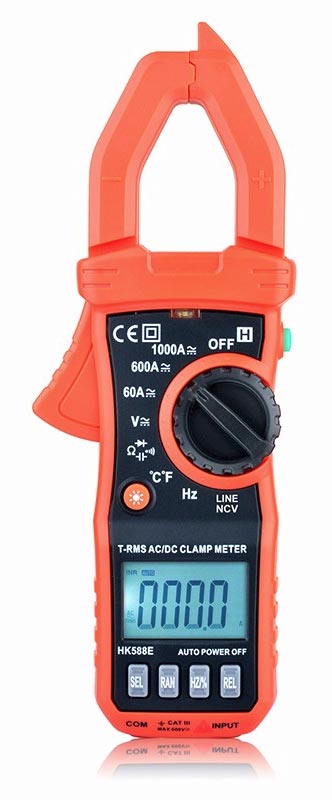  HK588E Clamp Meter - front view