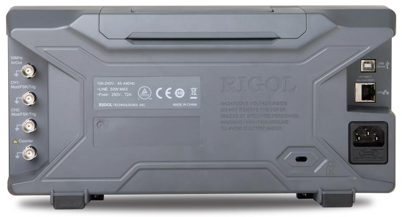 RIGOL DG4062 Arbitrary Waveform Generator - Rear view