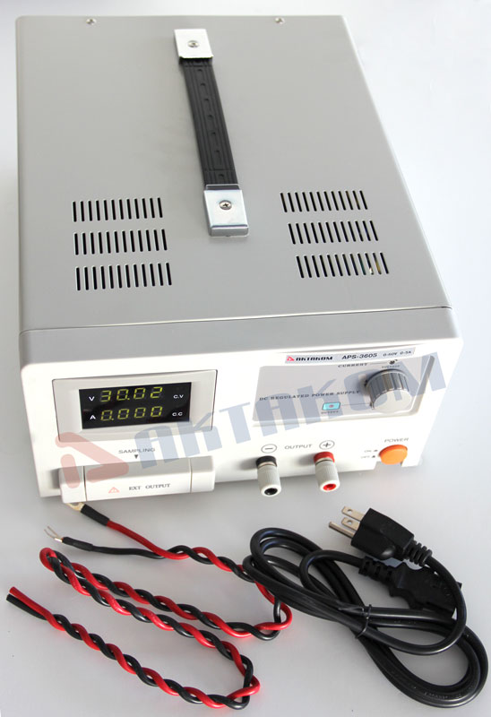AKTAKOM APS-3320 DC Power Supply 600W 30V / 20A, 1 Channel - accessories
