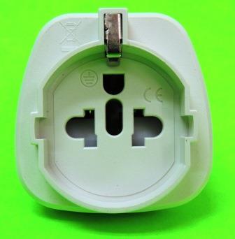 EU to US AC Power Plug Adapter 