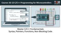 New Engineering Course: EE-13 Fundamentals of C/C++ Programming for Microcontrollers