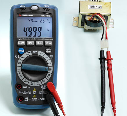 AKTAKOM AMM-1062 Professional Digital Multimeter with Environment Measurements - Measuring Frequence