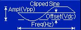 Standard signal of arbitrary waveform generator: Clipped Sine