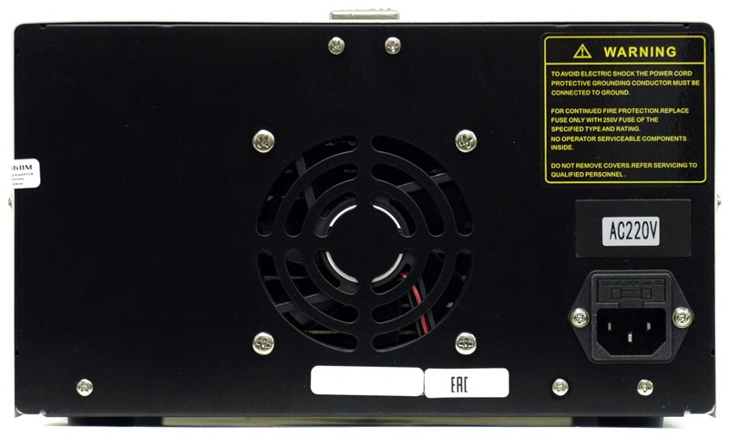 AKTAKOM APS-2235 DC Power Supply 30V / 5A 2 Channels - rear view