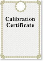 Calibration Certificate for Light Meter