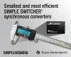 TI introduces smallest and most efficient SIMPLE SWITCHER synchronous converters