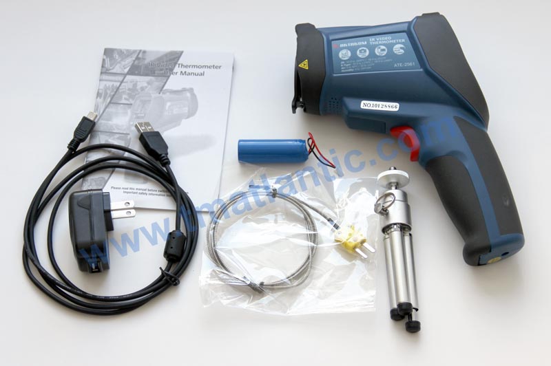 AKTAKOM ATE-2561 Infrared Video Thermometer - accessories