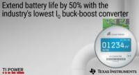 TI introduces the industry's first DC/DC buck-boost converter to extend battery life by 50% and offer lowest IQ