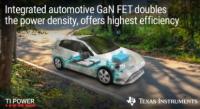 TI introduces industry's first automotive GaN FET with integrated driver, protection and active power management