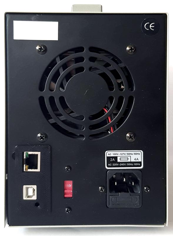 AKTAKOM APS-1721L DC Power Supply 120V / 1A 1 Channel - rear view