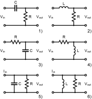 RC and RL Lowpass Highpass Filters