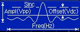 Standard signal of arbitrary waveform generator: Sinc