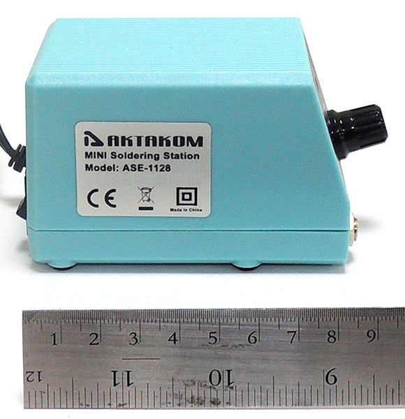 AKTAKOM ASE-1128 Temperature Controlled Soldering Station - Side view
