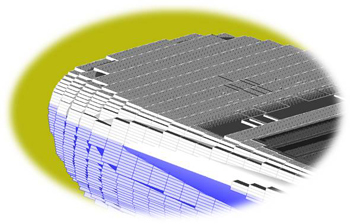 Traditional FDTD rectangular mesh cells cannot accurately represent curved surfaces without greatly increasing the number of cells in the mesh