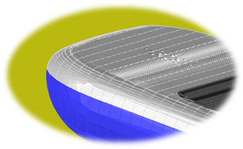 New conformal mesh cells result in greater accuracy with fewer cells required, and thus less memory and time required to complete the simulation New conformal mesh cells result in greater accuracy with fewer cells required, and thus less memory and time required to complete the simulation