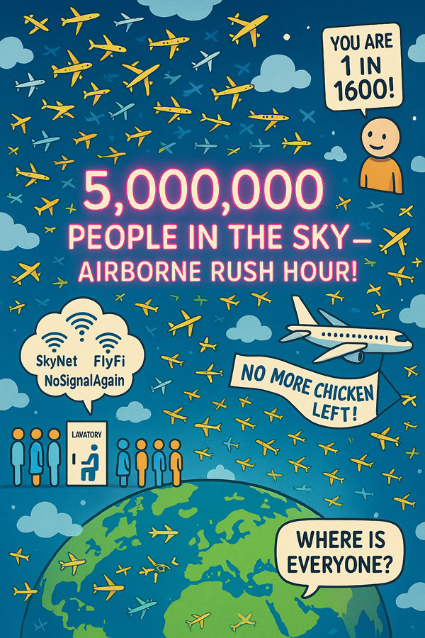 Record number of planes in the sky