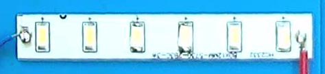 LED strip segments without resistors and LED type 5730
