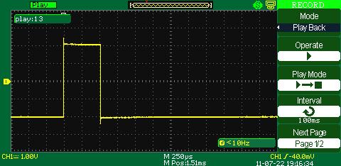 automatic waveform playback mode